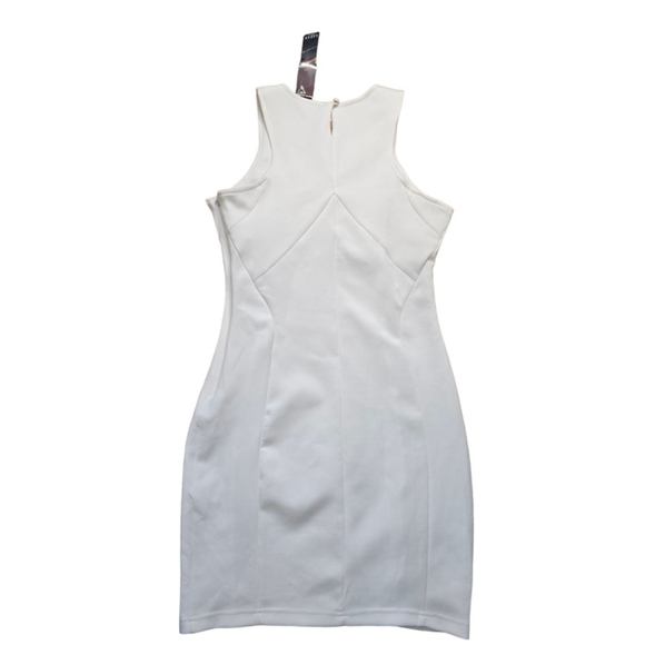 Women's Lipsy London Dress White Beaded Neon Multi Bodycon Fitted US 8 - Picture 8 of 10